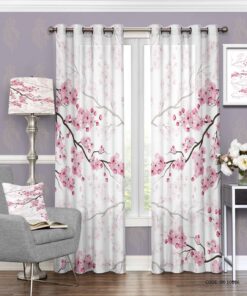 پرده پانچی اتاق خواب عروس طرح شکوفه مدل بهار