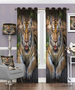 پرده پانچی طرح حیوانات طرح پلنگ