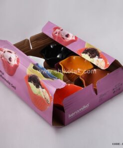 کاسه بستنی خوری سرامیکی طرح رونا