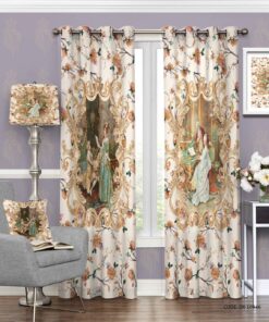 پرده پانچی طرح کلاسیک مدل لیزا