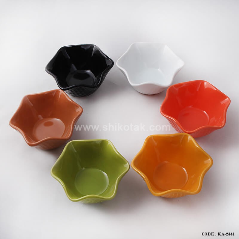 کاسه بستنی خوری سرامیکی طرح رونا