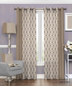 پرده پانچی شیک نسکافه ای اتاق پذیرایی مدل آنیا