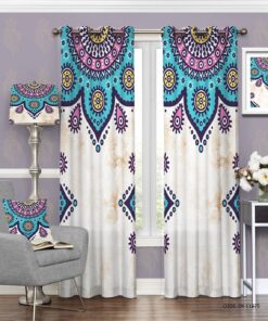 پرده پانچی شیک پذیرایی طرح سرسرا