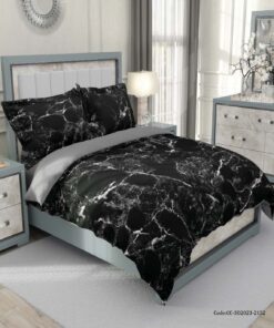 روتختی دو نفره سفید مشکی ساده طرح ستاره