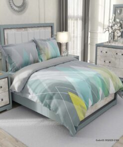 سرویس روتختی دو نفره لحاف دوختدار طوسی مدل ارمیا