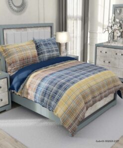 روتختی دو نفره اسپرت طرح حصیری آبی زرد مدل باراد