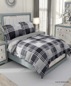 سرویس روتختی دونفره طرح چهارخونه اسپرت مدل باربد