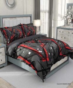 سرویس روتختی مشکی قرمز اسپرت مدل چکاد