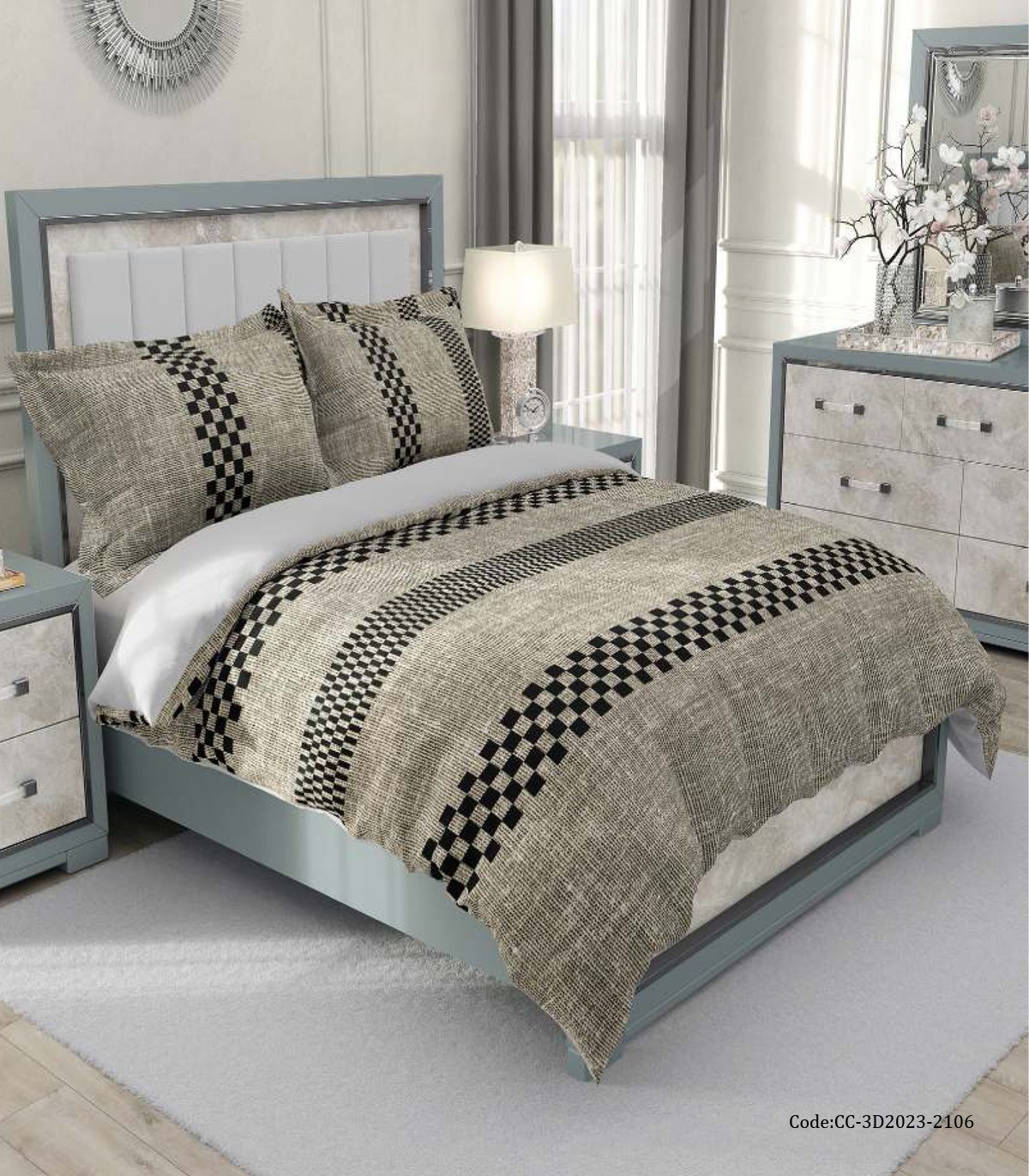 ست روتختی دونفره ساده مدل ویشکا