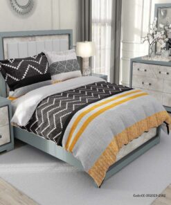 سرویس روتختی دو نفره اسپرت طوسی زرد مدل حنانه