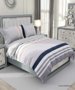 روتختی  دو نفره اسپرت راه راه طوسی آبی مدل سهراب