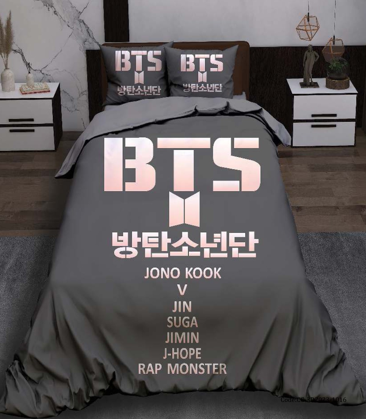 روتختی اسپرت دخترانه و پسرانه طرح گروه BTS