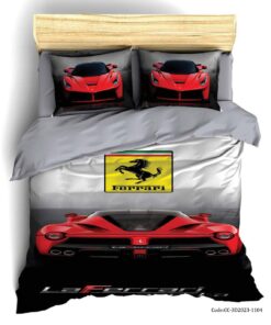 روتختی پسرانه نوجوان طرح ماشین مدل فراری قرمز