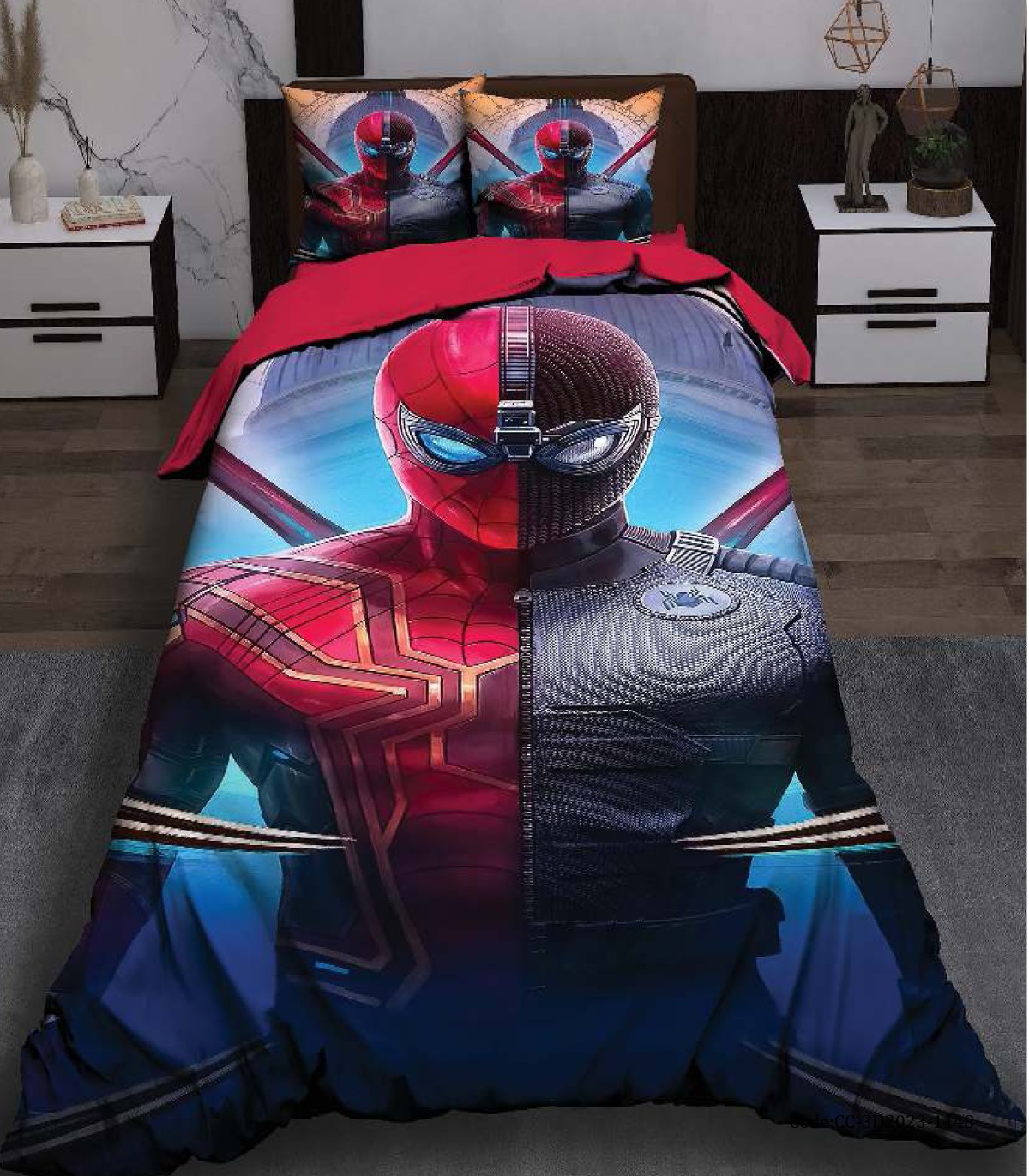 روتختی پسرانه بچه گانه طرح مرد عنکبوتی