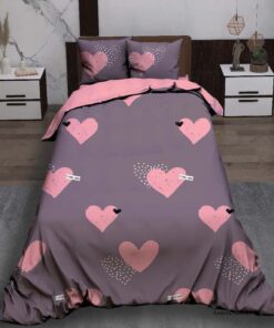 سرویس روتختی نوجوان دخترانه طرح قلبی مدل In love