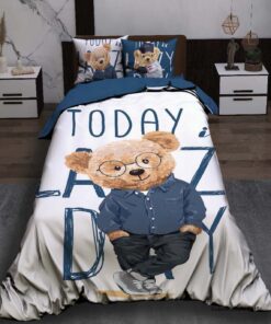 روتختی کودک پسرانه طرح خرس تدی عینکی مدل Today