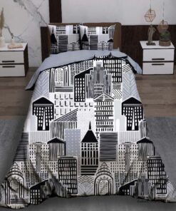 روتختی پسرانه سیاه و سفید نوجوان طرح خانه مدل City