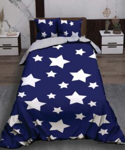 روتختی پسرانه نوجوان سفید  آبی طرح ستاره مدل Last Night