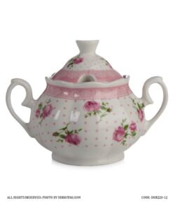 قندان و شکرریز چینی مدل فلورا