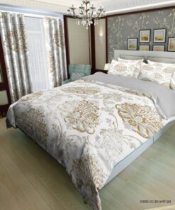 سرویس روتختی عروس سفید طلایی مدل شاهکار