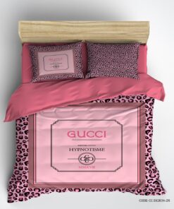 روتختی دخترانه یک نفره و دونفره صورتی طرح گوچی