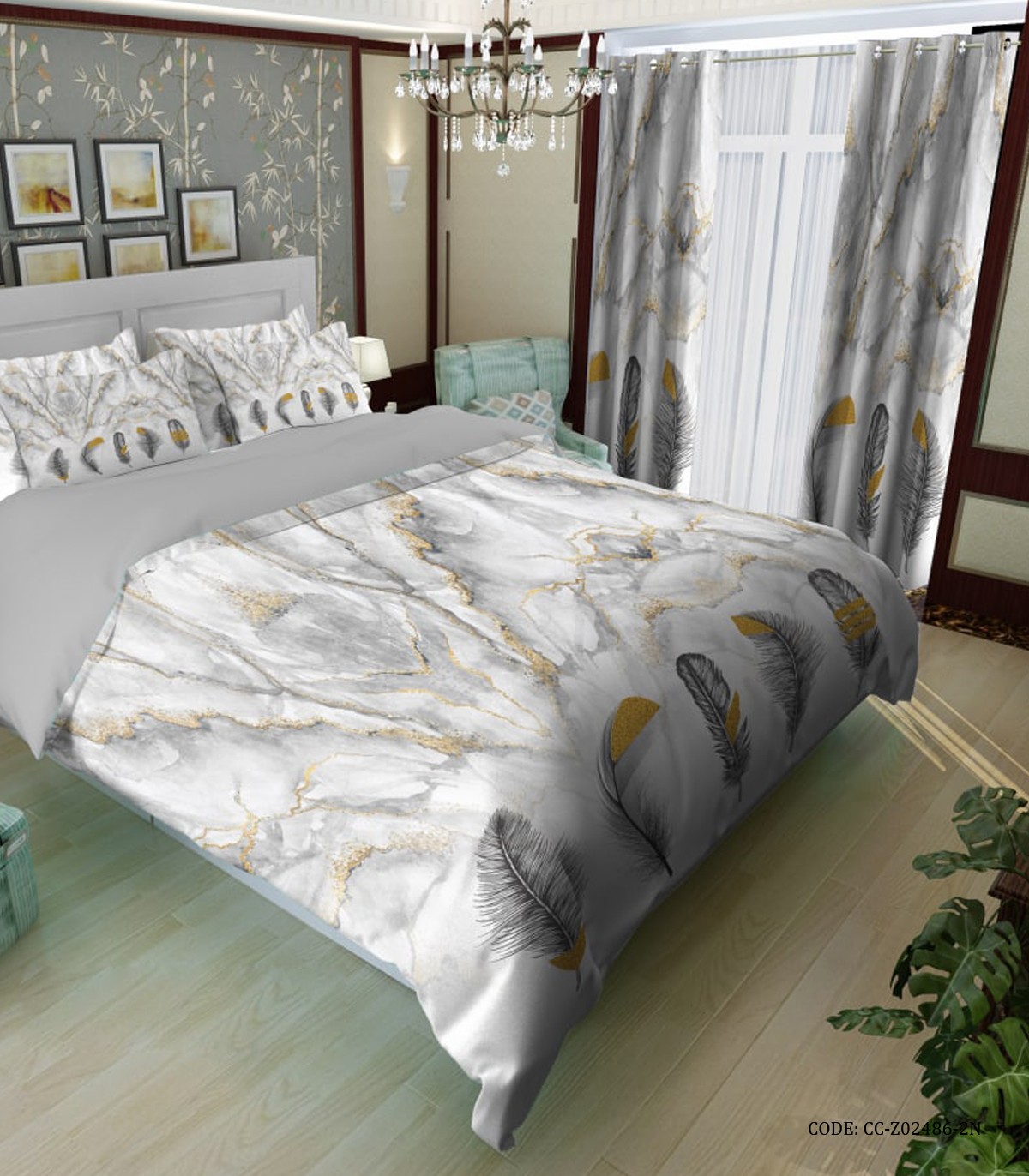 سرویس روتختی طوسی مدل پر