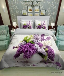 لحاف روتختی دو نفره طرح  گل سنبل مدل رویسا