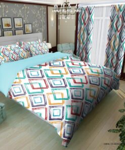 ست روتختی اسپرت ساده دو نفره و یک نفره طرح لوزی رنگی