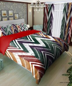 ست روتختی طرح زیگزاگ رنگی  مدل آرتیکا