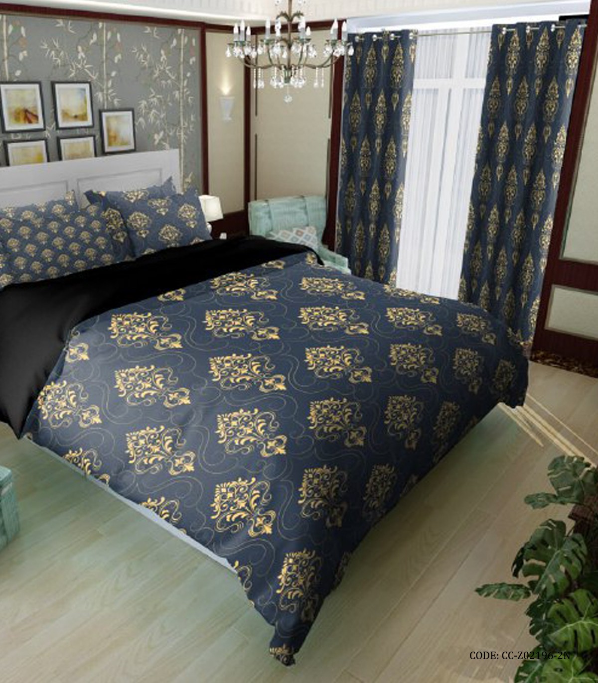 سرویس روتختی لحاف دوخت دار دو نفره  مدل هیرا