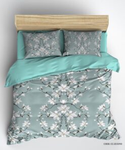 سرویس روتختی شیک دو نفره طرح گل مدل آروا