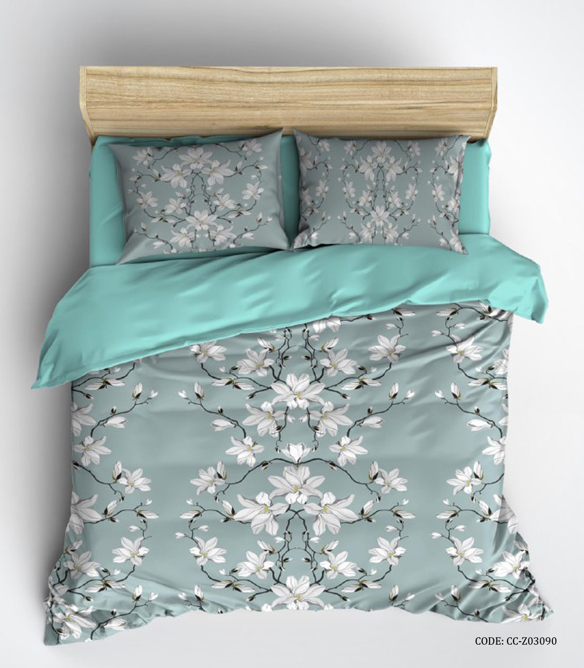 سرویس روتختی شیک دو نفره طرح گل مدل آروا