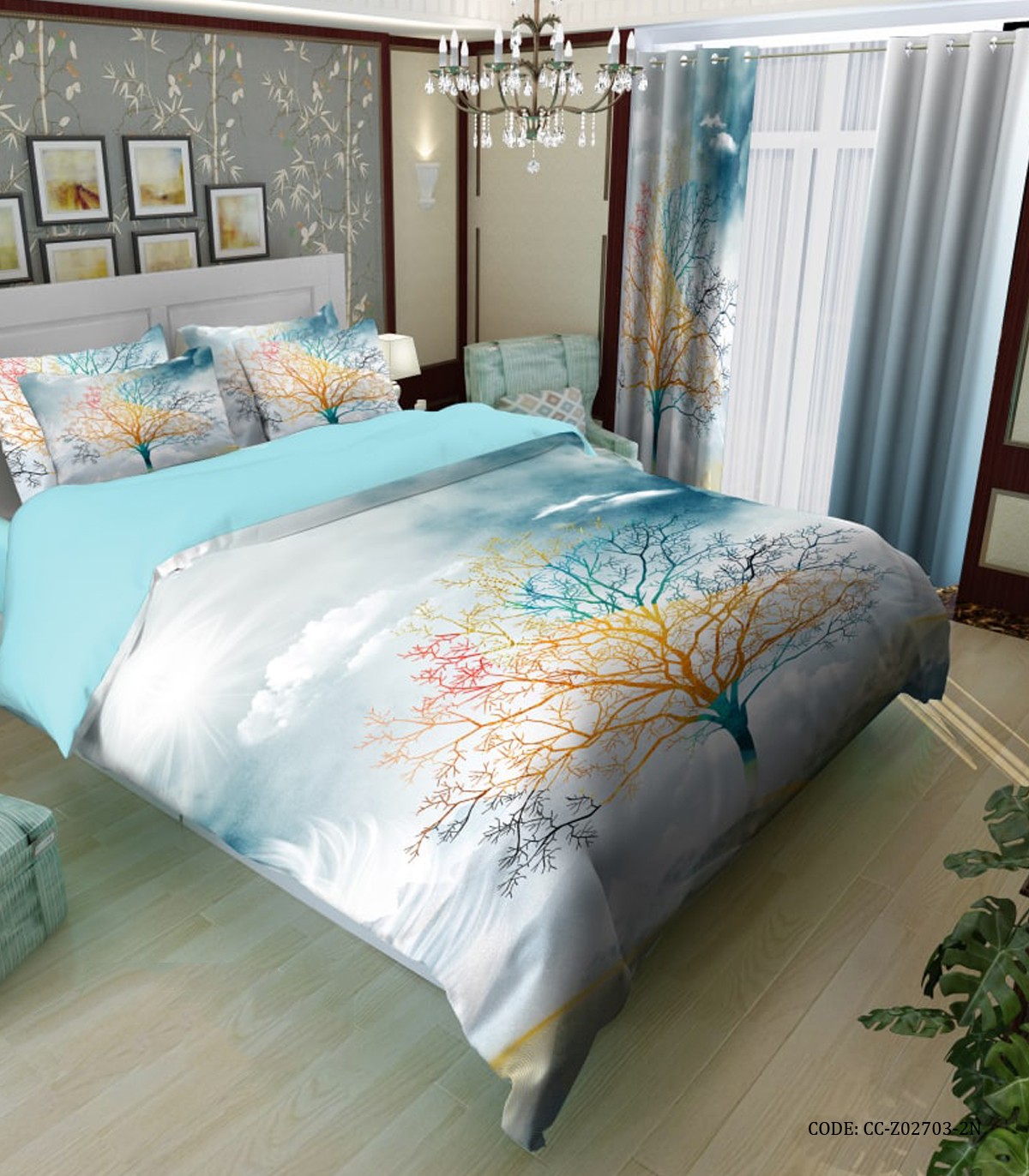 سرویس لحاف روتختی دو نفره و یک نفره مدل درخت آرزوها