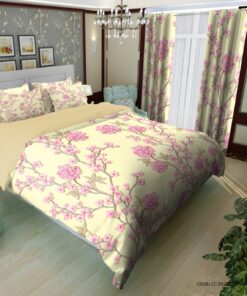 سرویس روتختی لیمویی گل دار مدل آهیر