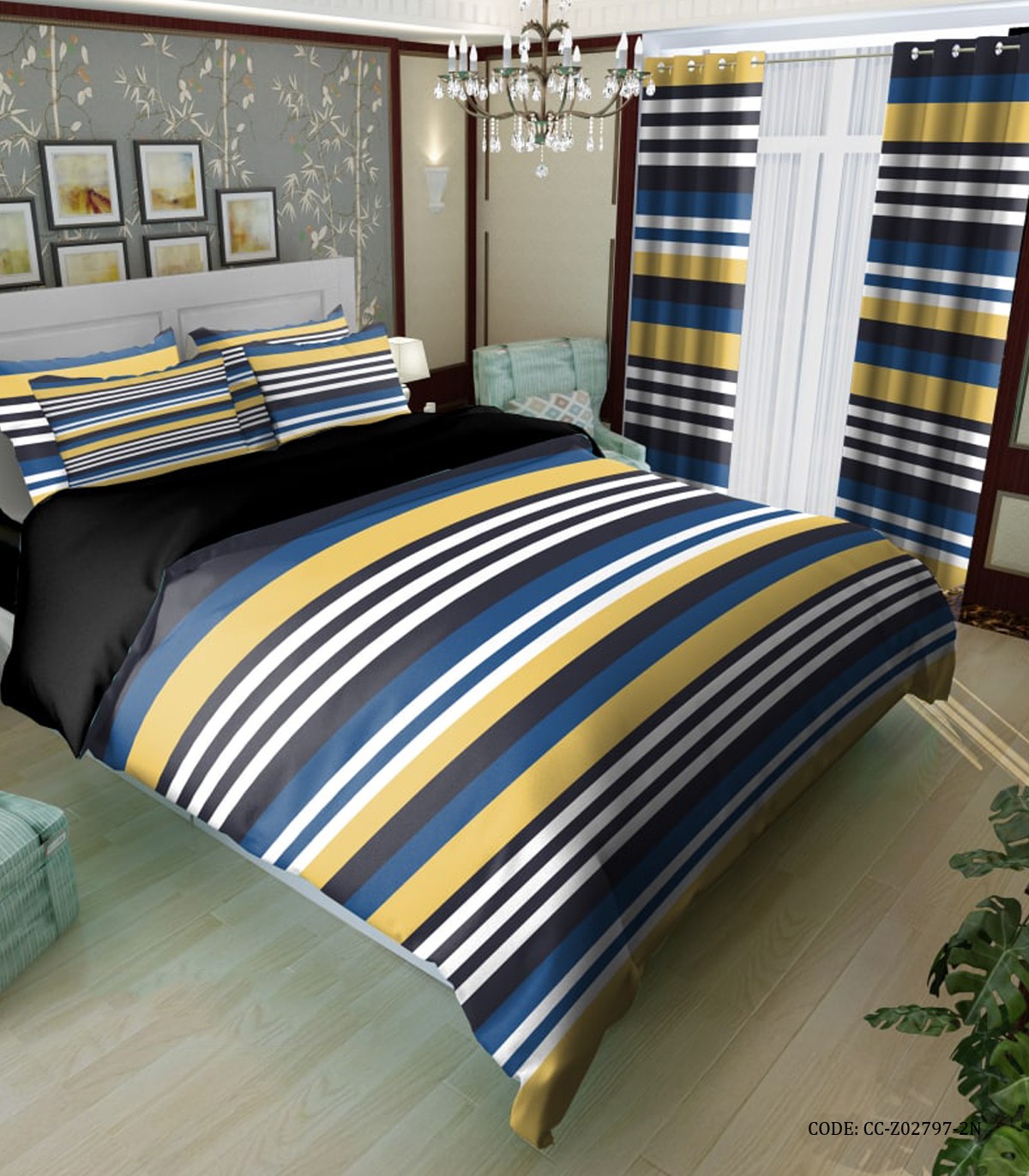 روتختی اسپرت یک نفره و دونفره راه راه مدل آراز