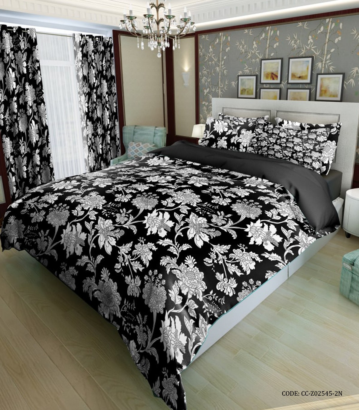 روتختی شیک سفید مشکی مدل هنگامه