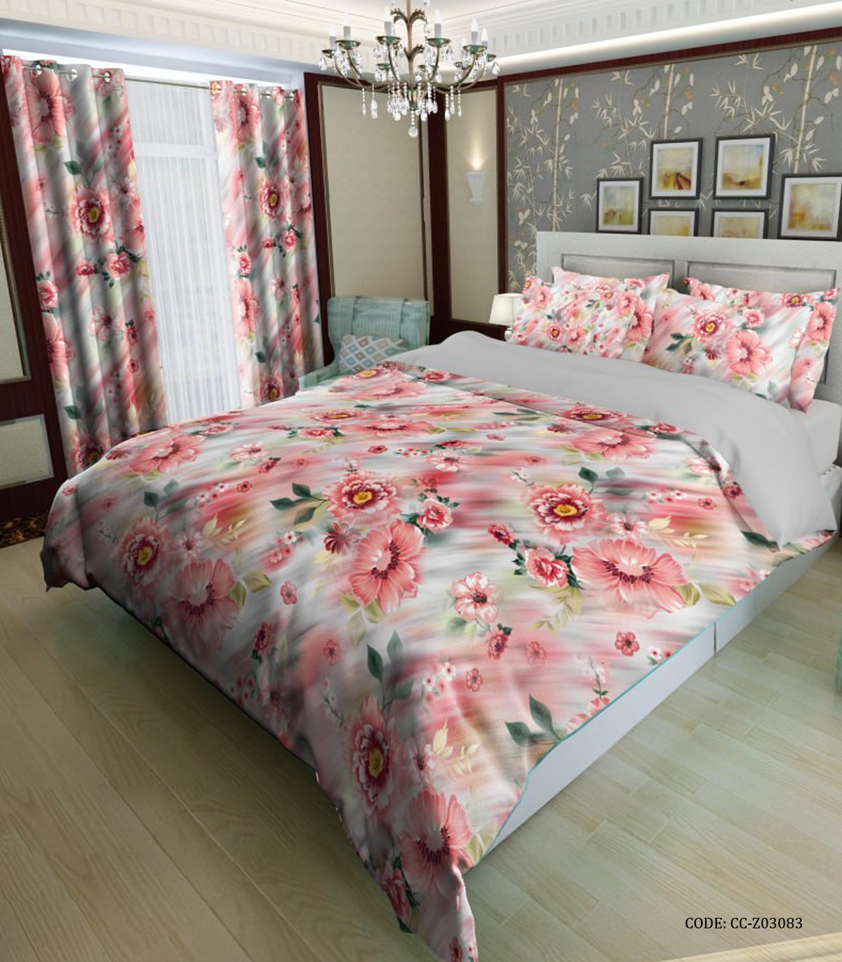 روتختی یک نفره و دونفره دخترانه طرح گل مدل آلما