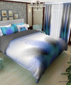 سرویس روتختی دونفره طوسی یاسی طرح پر مدل توسکا