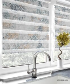 پرده زبرا آشپزخانه طرح پتینه اسلیمی