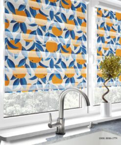 پرده زبرا آشپزخانه طرح پرتغال