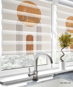 پرده زبرا آشپزخانه طرح ساده دینا