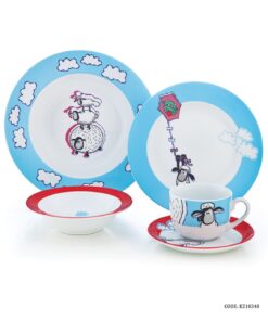 سرویس غذا خوری کودک زرین پسرانه طرح بره ناقلا