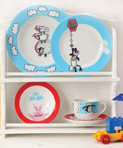 سرویس غذا خوری کودک زرین پسرانه طرح بره ناقلا