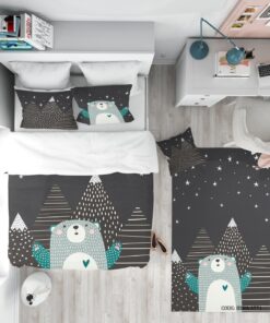 روتختی کودک پسرانه 4 تکه طرح خرس قطبی