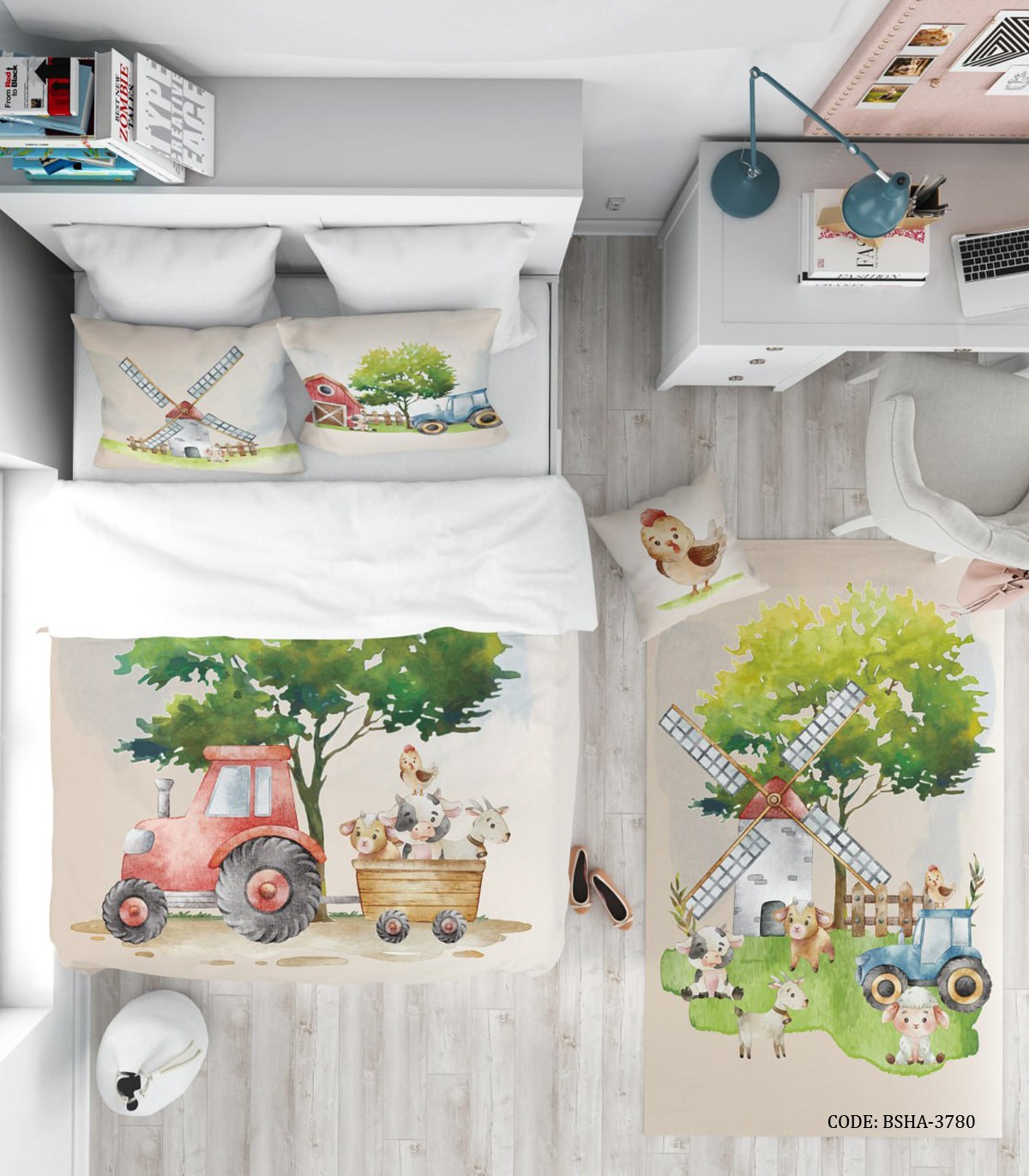 روتختی کودک طرح آسیاب بادی مدل Farm