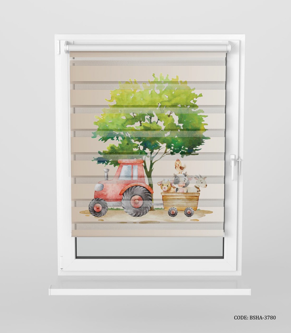 پرده زبرا اتاق کودک پسرانه طرح آسیاب بادی مدل Farm