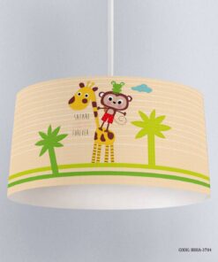 لوستر اتاق پسرانه طرح زرافه و میمون مدل Friends Forever
