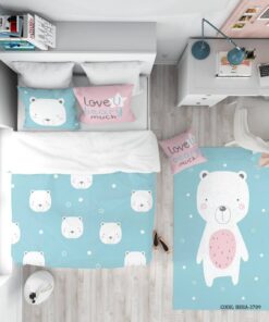 روتختی کودک پسرانه 4 تکه طرح خرس سفید  مدل beary much