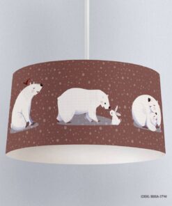 لوستر اتاق پسرانه طرح خرس قطبی و خرگوش سفید مدل In the Pole