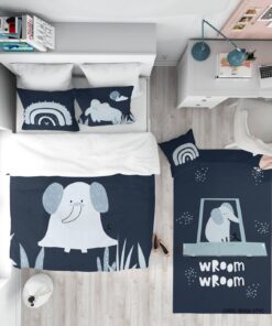 روتختی کودک 4 تکه طرح فیل مدل A lonely Elephant